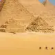Vue des Pyramides de Gyseh au Caire