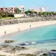 Vue d'une plage à Puerto del Rosario