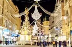 Photo de décorations de Noël dans le centre-ville de Vienne Photo de décorations de Noël dans le centre-ville de Vienne