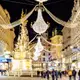 Photo de décorations de Noël dans le centre-ville de Vienne