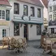 Photo d'une petite place dans le centre-historique de Brême en Allemagne