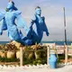 Photo de la La sculpture des 3 sirènes d'Hammamet