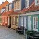 Photo de maisons colorées d'Aalborg au Danemark
