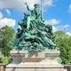 Photo de la Fontaine du Vater Rhein dans un parc de Düsseldorf