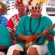 Photo de musiciens polynésiens