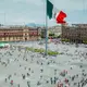 Vue de la La Place de la constitution de Mexico