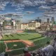Vue d'un match de baseball au Ballpark de Detroit