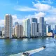 Vue de la Skyline de Miami aux Etats-Unis