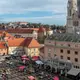 Vue de la vieille ville de Zagreb