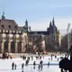 Vue d'une patinoire en plein air à Budapest