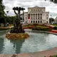 Photo de la fontaine devant l'Opéra de Riga