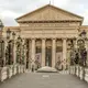 Vue de la façade du Musée de Skopje