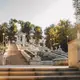 Vue des escaliers du Parc Valea Morilor à Chisinau