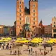 Vue de la grande place de Cracovie