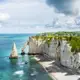 Vue des falaises d'Etretat en Normandie 
