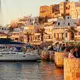 Vue du port de Naxos dans les Cyclades