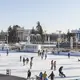 Photo de la Patinoire en pleine du parc Gorky à Moscou 