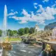 Photo de la grande cascade in Pertergof de Saint-Pétersbourg
