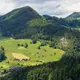 Vue de paysages verdoyants près de Bâle 