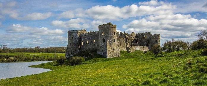 Vol pas cher pour le Pays de Galles, visite du château de Carew