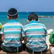 Photo d'enfants sur la plage à Tel Aviv