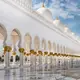 Vue de la Mosquée Cheikh Zayed  d'Abou Dabi