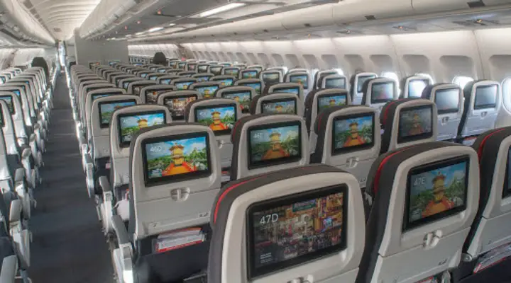 Cabine d'un Airbus A330 Cabine d'un Airbus A330