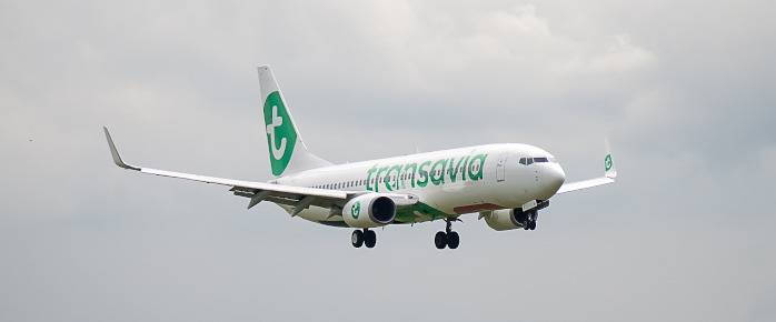 Atterrissage d'un vol Transavia France
