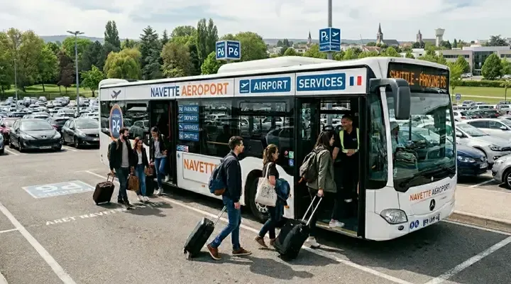 Illustration - Photo non contractuelle Parking Shuttle Park - Aéroport de Marseille