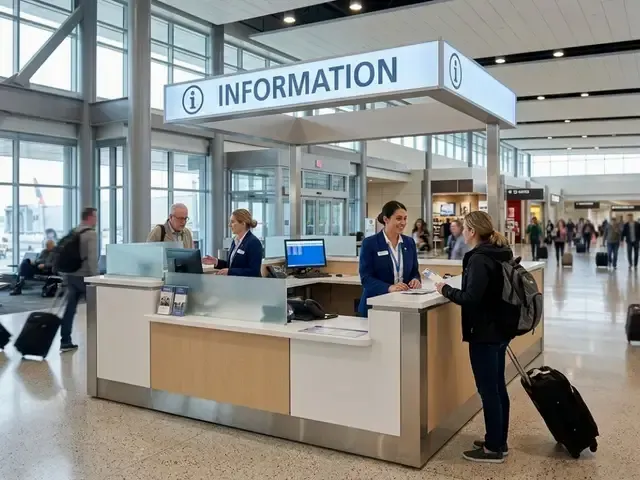 Bureau d'information du Terminal 1 de l'aéroport de Nice