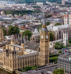 Vue du Parlement de Londres