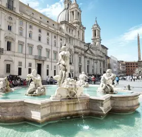 Vue de la Piazza Navona à Rome