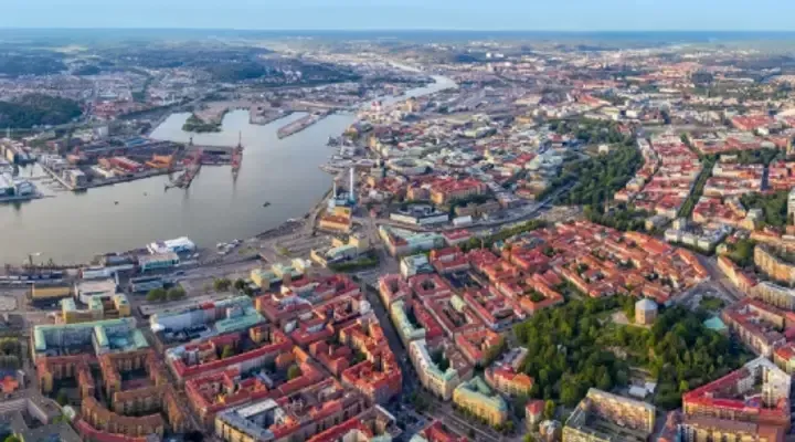 Vue des quais de Göteborg Vue des quais de Göteborg