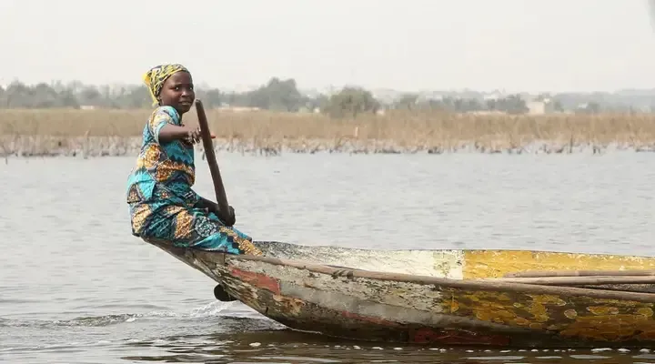 Voyage à Cotonou, pêcheurs sur le lac Nokoué Voyage à Cotonou, pêcheurs sur le lac Nokoué