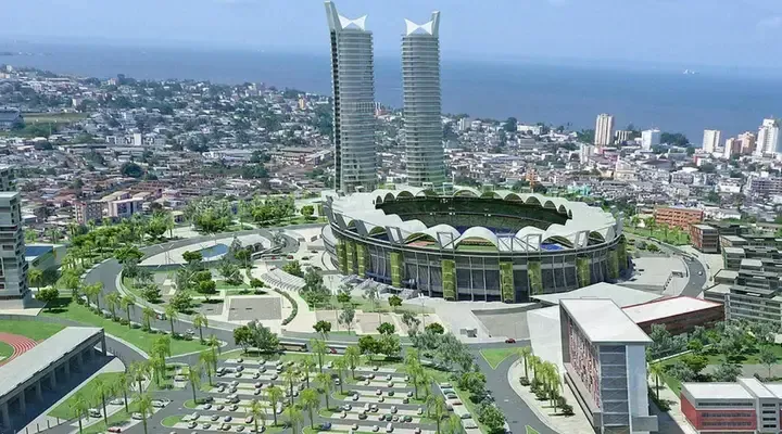 Le stade de Libreville Vol pas cher pour Libreville, passage au stade de la capitale gabonaise