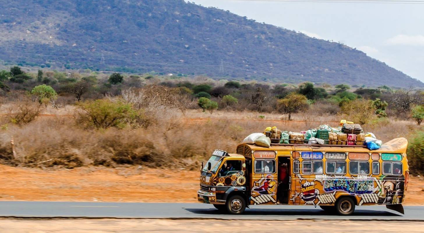 Photo d'un bus près de Nairobi