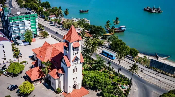 L'Église Azania Front Lutheran à Dar Es Salaam Vol pas cher Dar Es Salaam Tanzanie, visitez l'Église Azania Front Lutheran