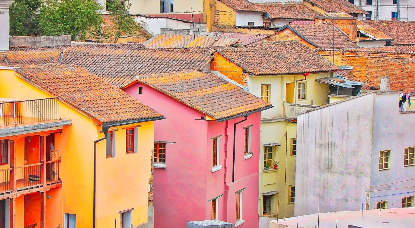Vol pas cher pour Quito, quartier coloré de Quito