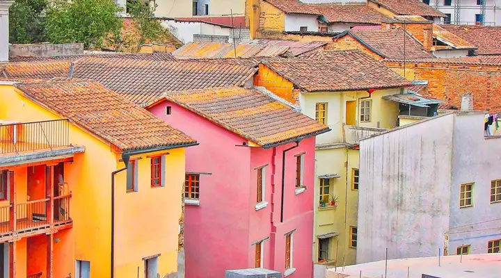 Un quartier coloré de Quito Vol pas cher pour Quito, quartier coloré de Quito
