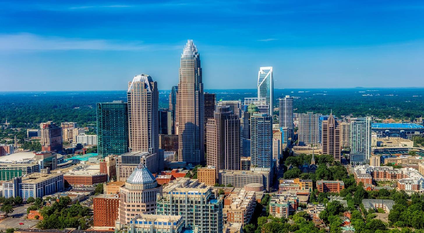 Vue du centre-ville de Charlotte
