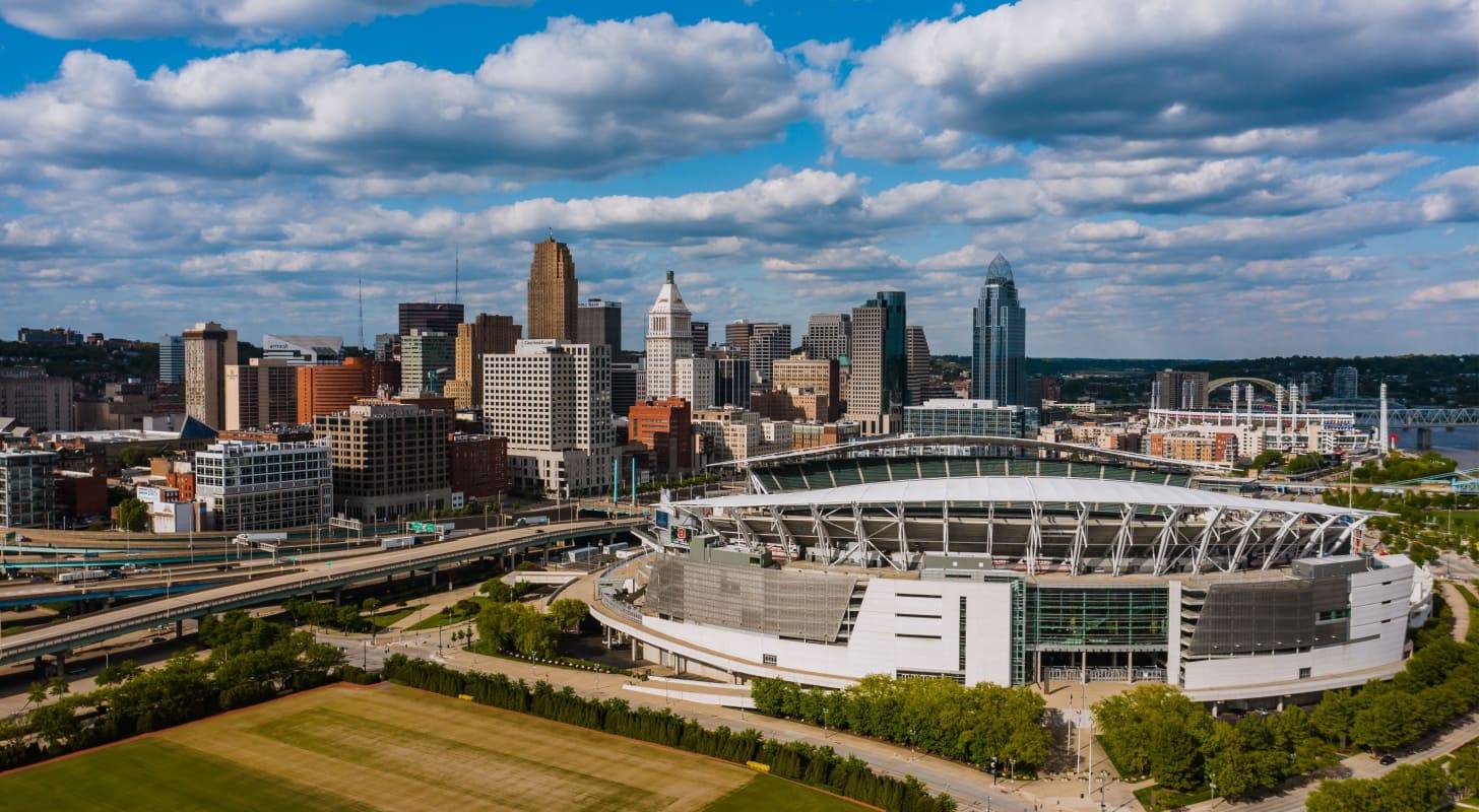 Achetez un billet d'avion au meilleur prix pour Cincinnati et assistez à un  match au stade de Cincinnati