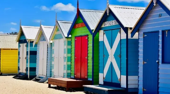 Vol pas cher pour Melbourne, découvrez les cabines colorées de Brighton Beach Vol pas cher pour Melbourne, découvrez les cabines colorées de Brighton Beach