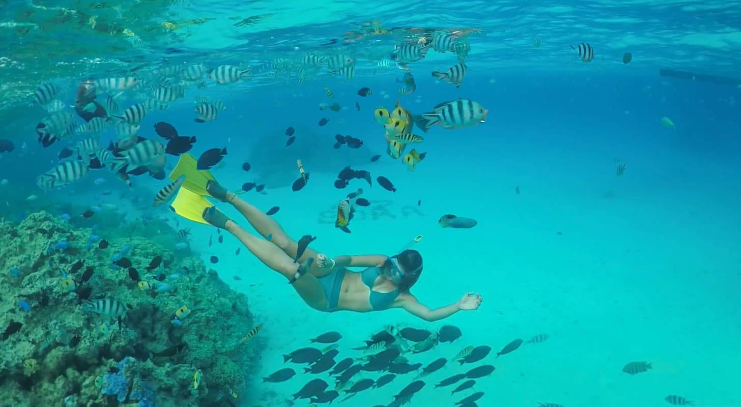 Vol pas cher pour Anaa, plongée dans le lagon cristallin