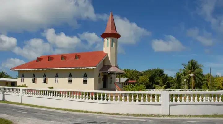 L'Église de Rangiroa Vol pas cher pour Rangiroa en Polynésie française