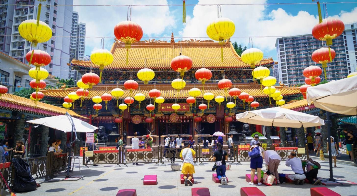 Billet d’avion pour Hong Kong, visite du Temple Wong Tai Sin