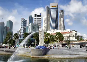 Vol pas cher pour Singapour, promenade au Parc Merlion