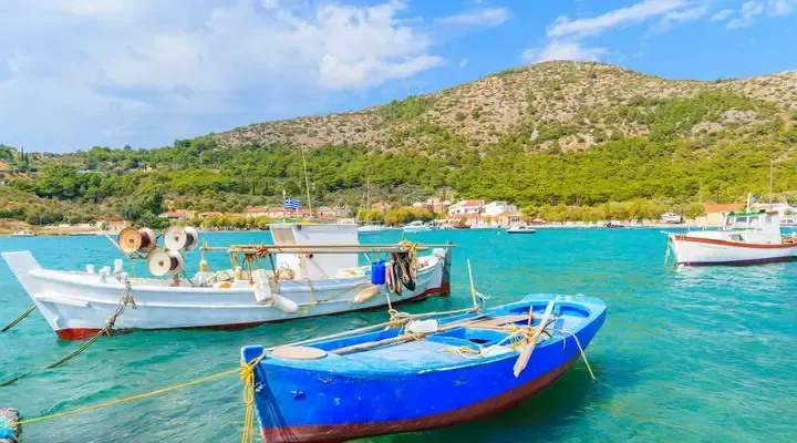 Bord de mer à Samos Vol pour la grèce - visite de Samos