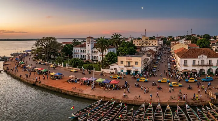 Vieille ville de Bissau Vol Bissau pas cher en Guinée-Bissau