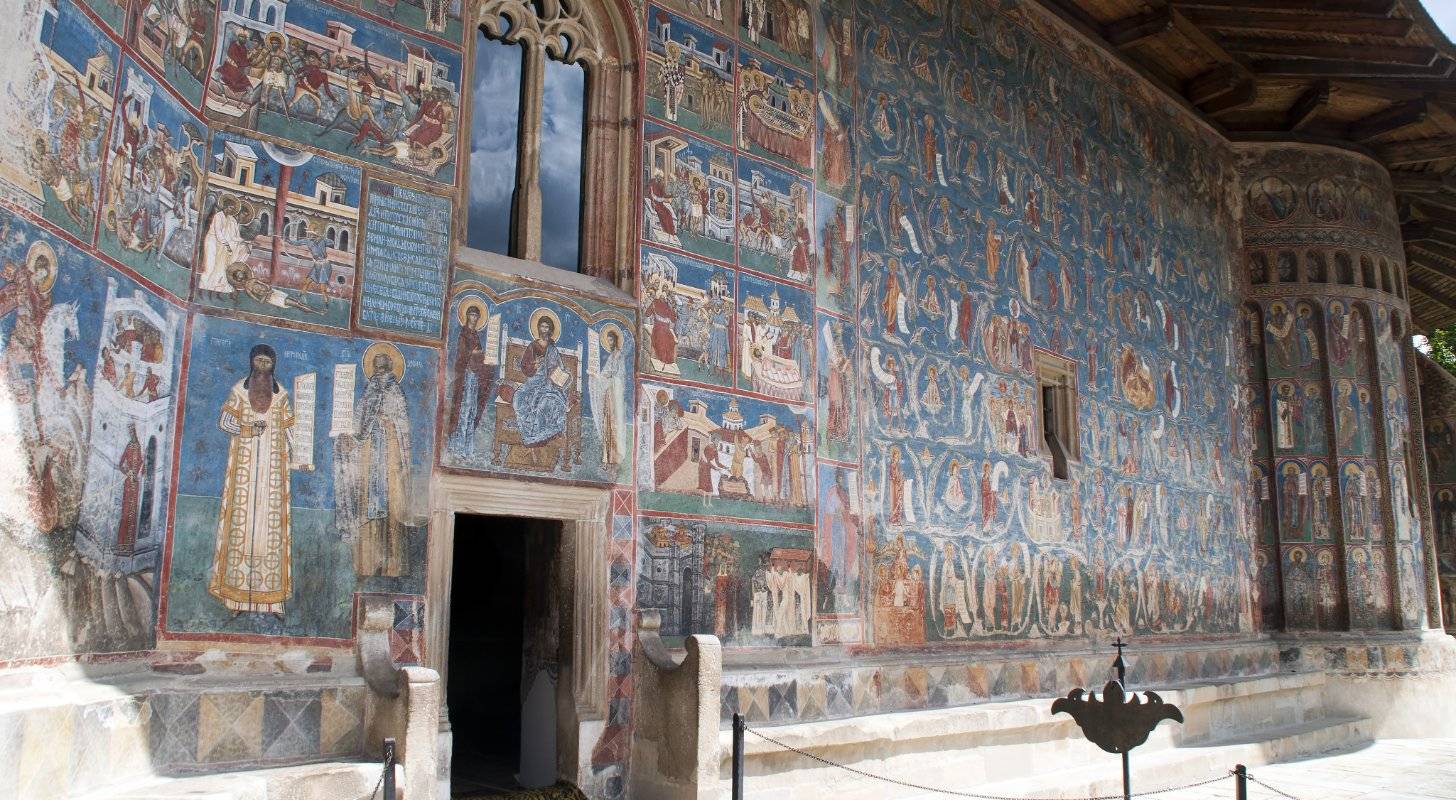 Photo d'une peinture du Monastère de Voroneț