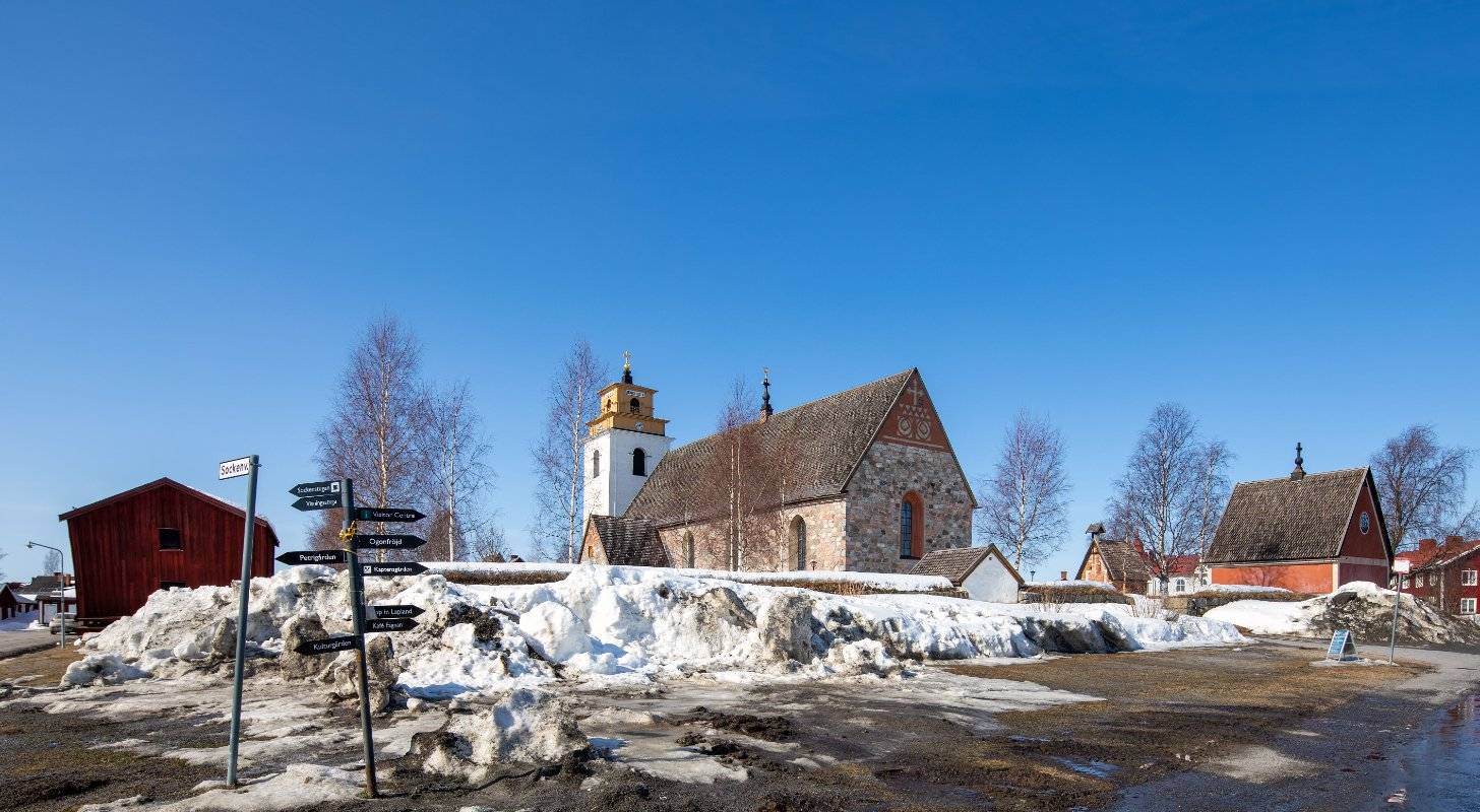 Photo de la banlieue de Lulea en Suède